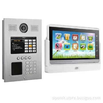 TCP/IP video door phone with multi media and wifi function